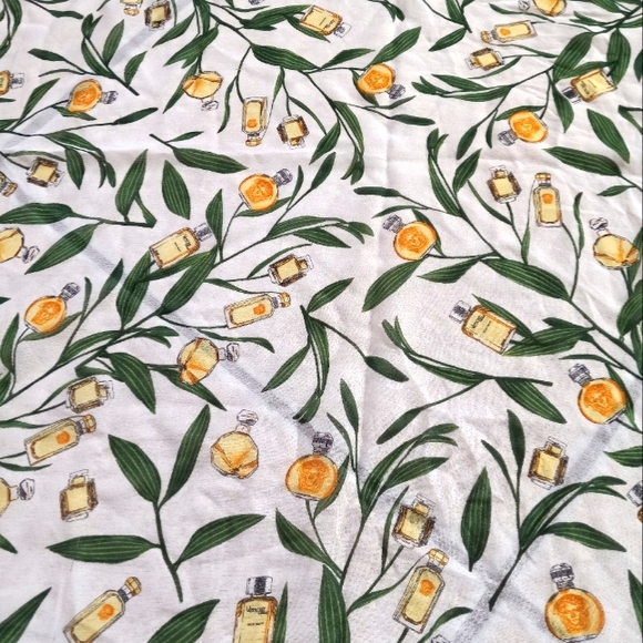 Gianni Versace Vintage 80's Profumi Chiffon Scarf Versace Perfume Logo Motif - Picture 5 of 13